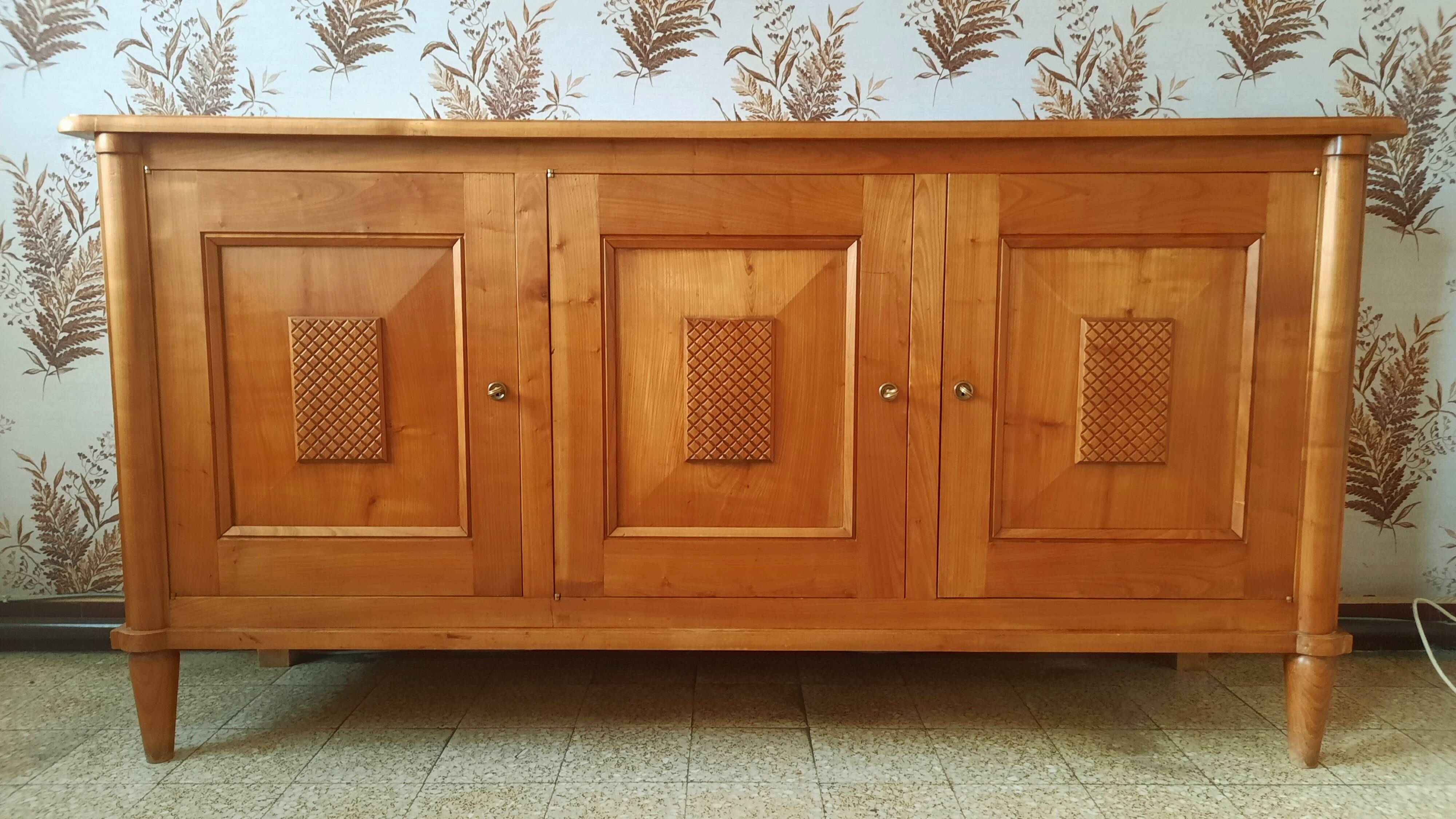 Cherry wood sideboard, 1950s