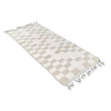 Berber carpet cream tiles 80x185 cm