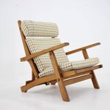 Hans J. Wegner Oak Reclining Lounge Chair Model AP71, Denmark 1968