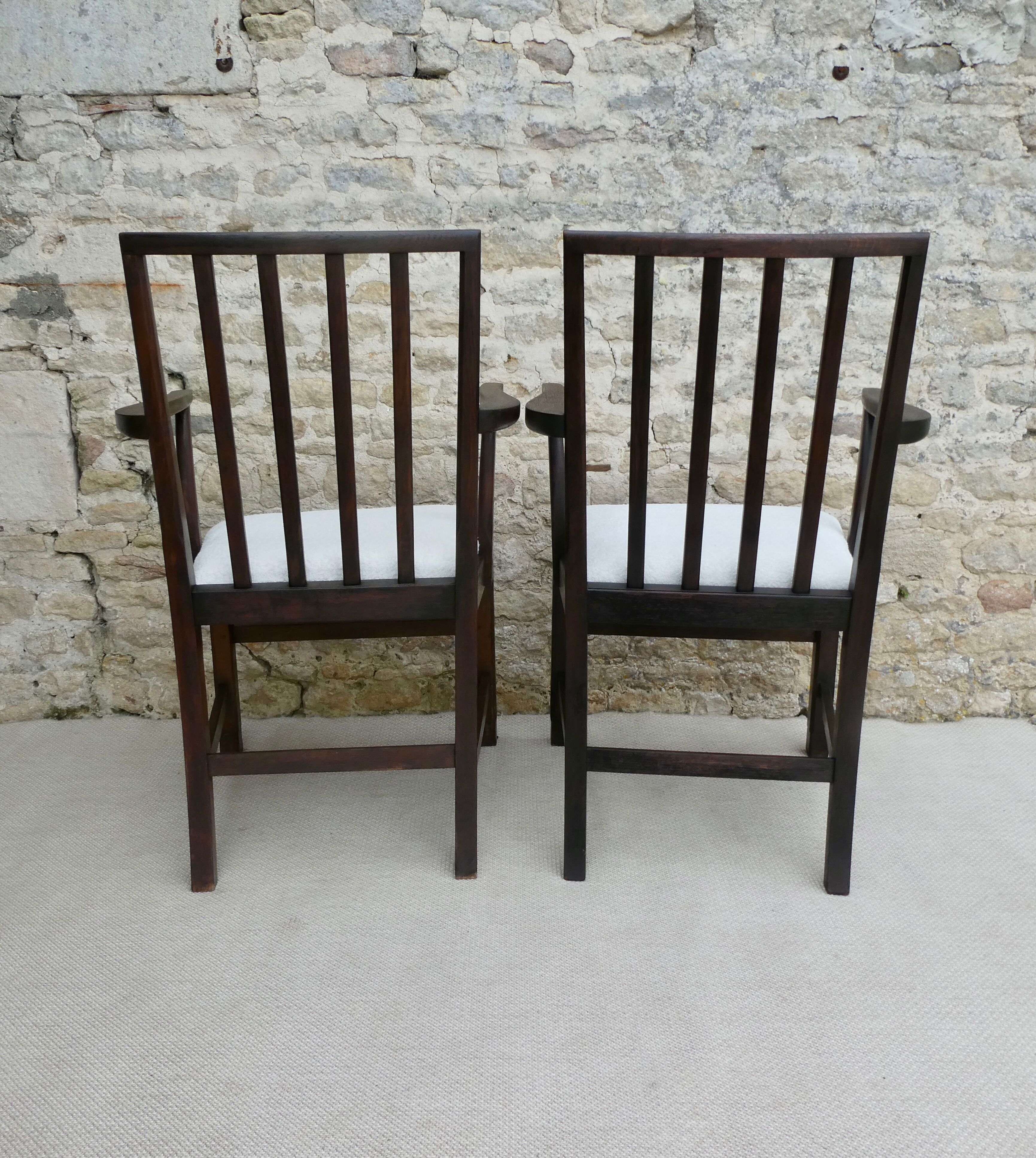 Pair of armchairs signed, Beithcraft, 60s