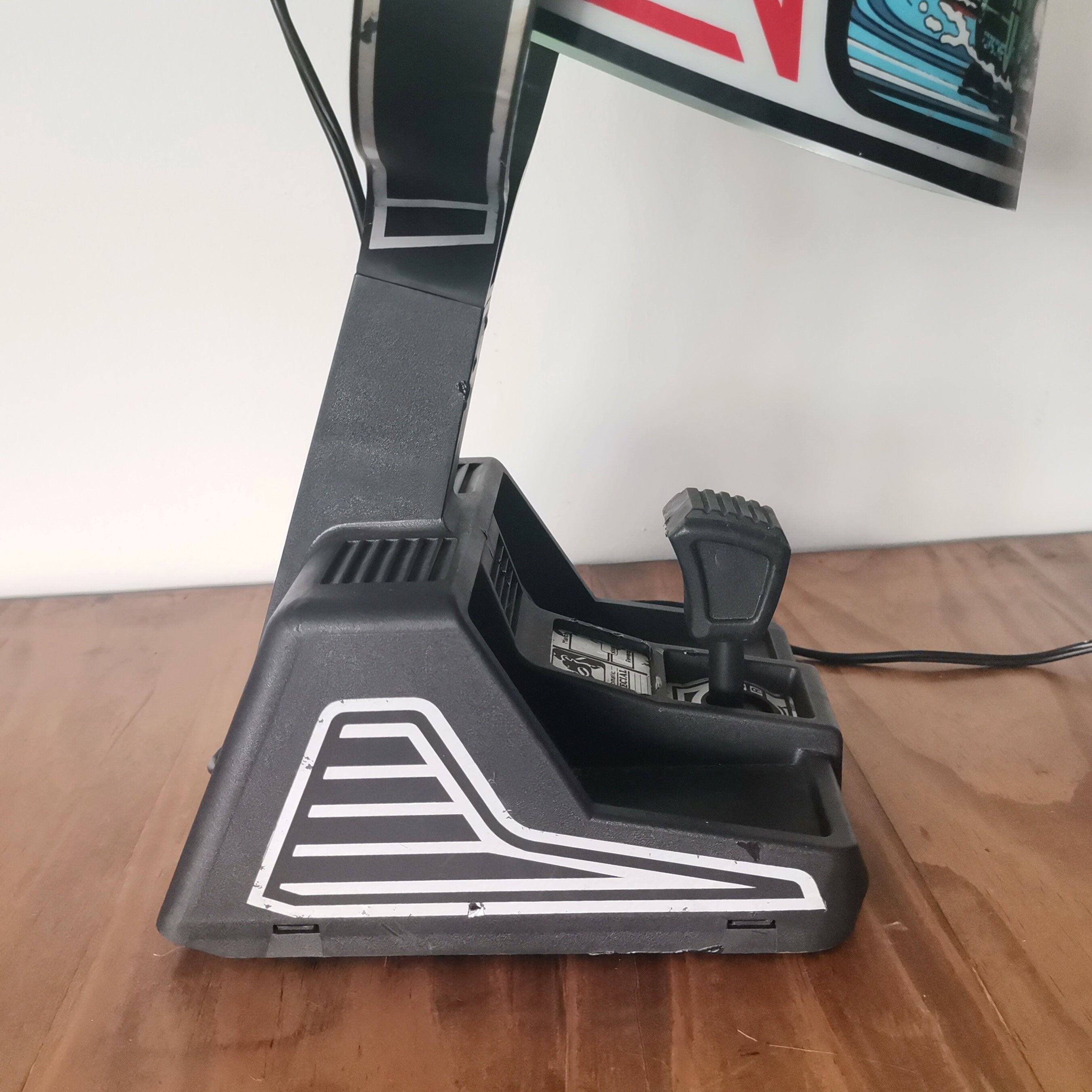 Pop Art green Rothmans Porsche Formula 1 Helmet table lamp by Fase 1970s