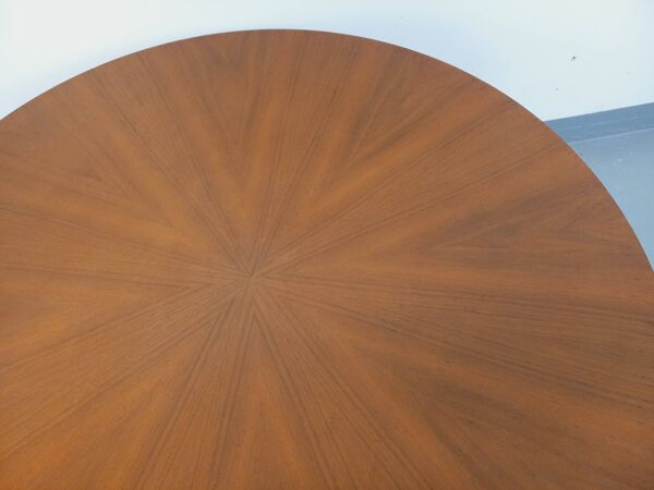 Grande table basse ronde style scandinave vintage modulable en table