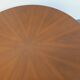 Large round coffee table in vintage Scandinavian style, modular into a table.