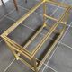 Television storage unit hi-fi video metal gold glass Pierre Vandel Paris 1970