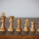 Wooden Staunton chess game