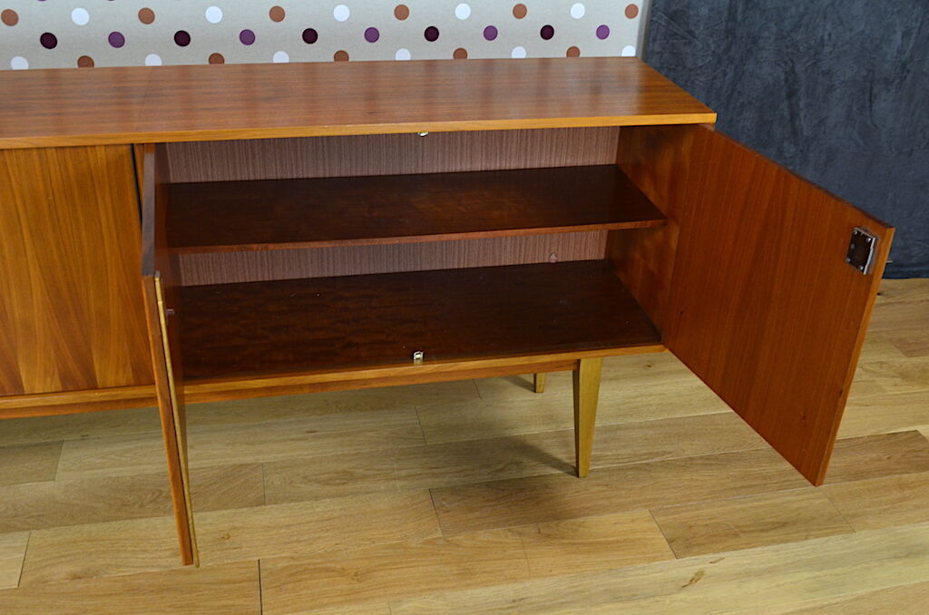 Scandinavian design row Walnut vintage 1960