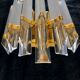 Venini sconce with gilding and finish frost glass
