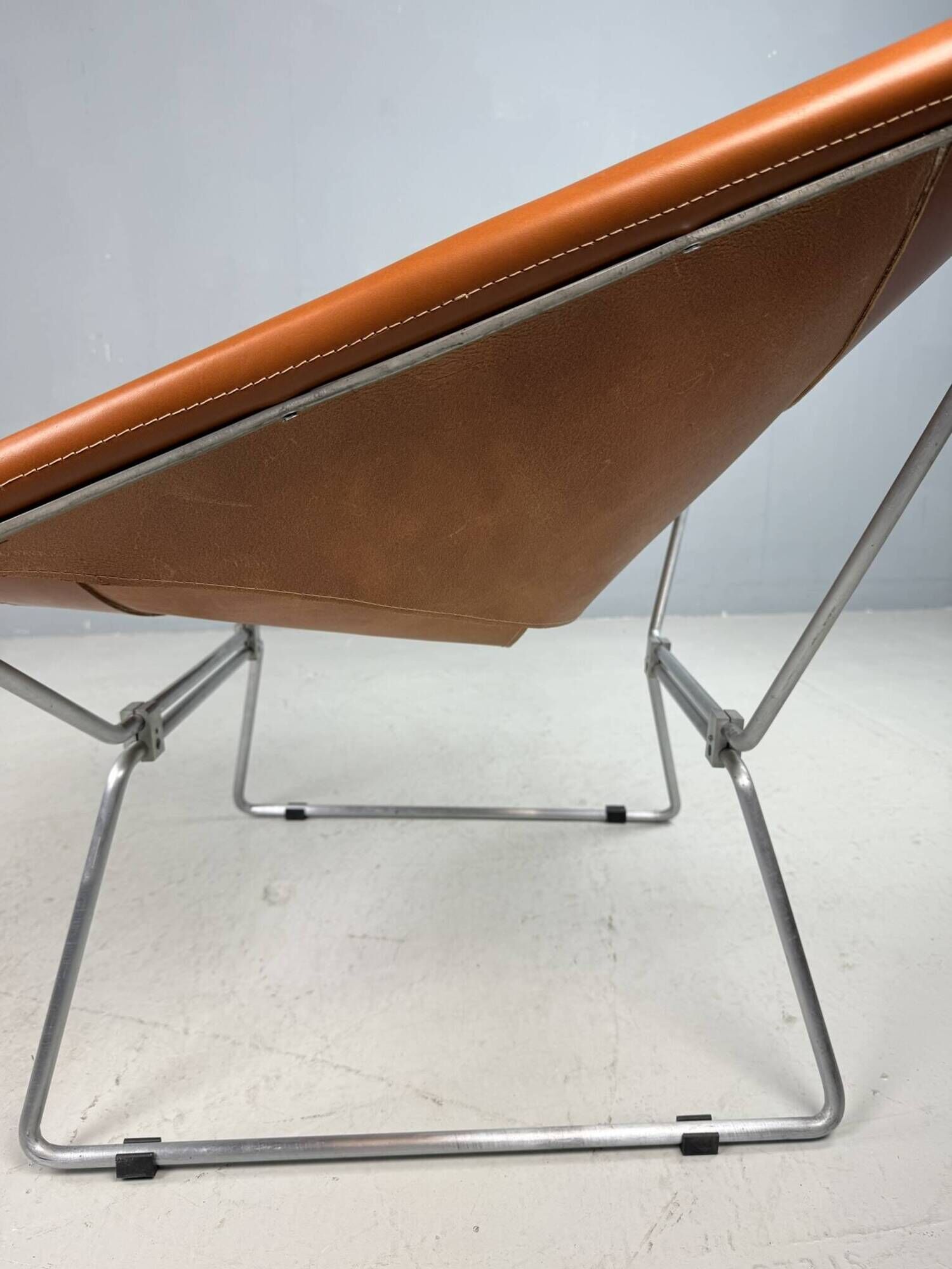 Pierre Paulin AP-14 cognac leather armchair for A. Polak, 1955