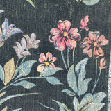 Vintage tapestry hand-screen printed in France