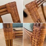 2-seater rattan bench