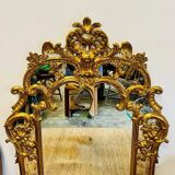 Louis XV style gilded mirror