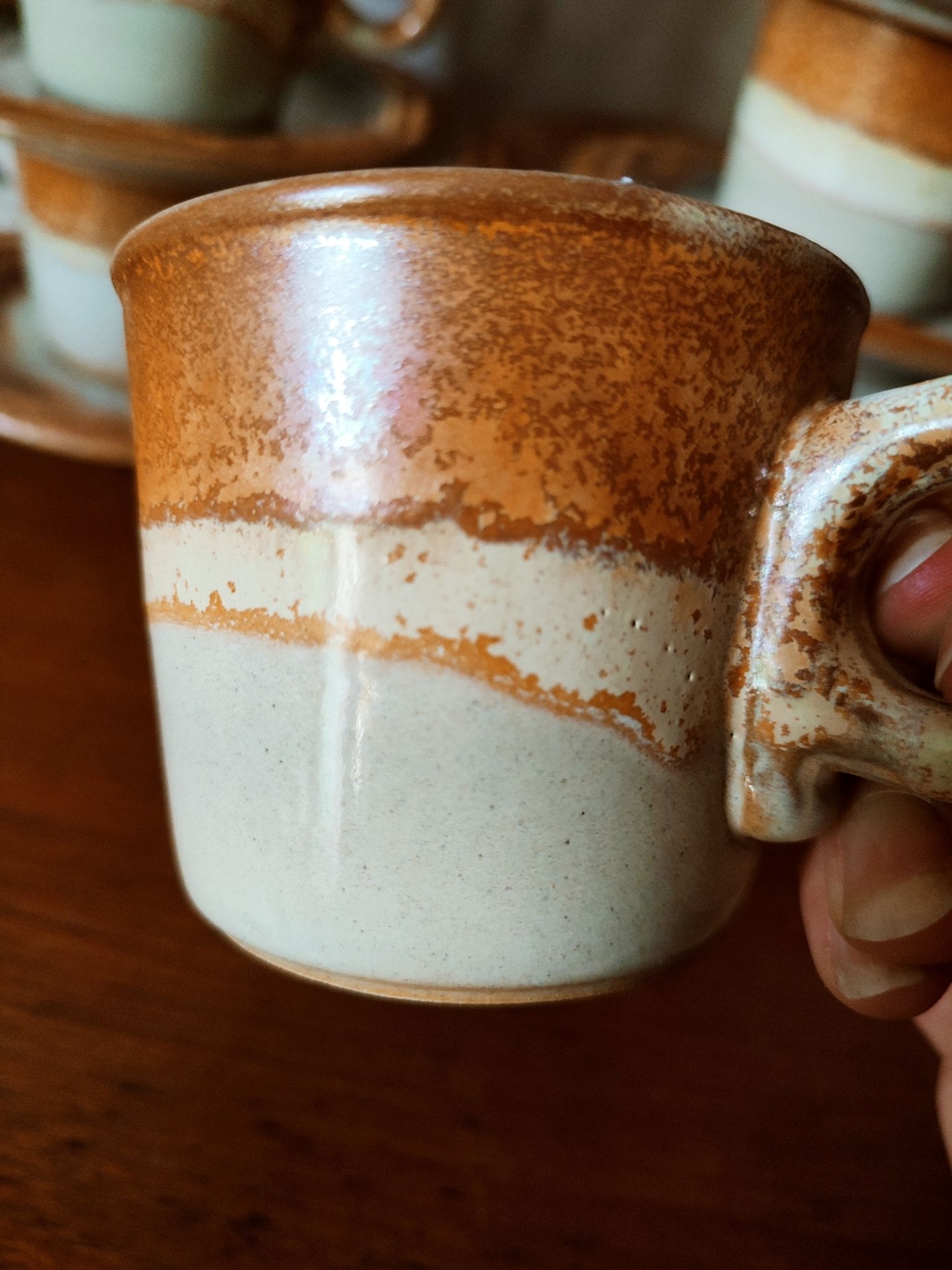 Coffee service and dessert in stoneware west Germany