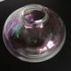 Vase ball in iridescent glass Krosno crystallerie