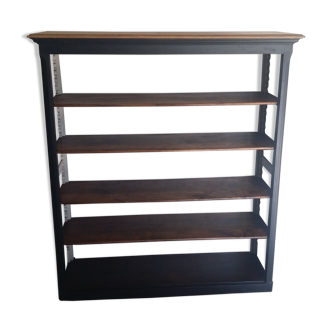Old wooden shelf bookcase