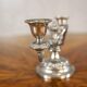 Silver-Plated Two-Armed Candleholder, 1940s
