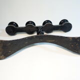 Art deco wrought iron chandelier signed Charles Piguet (1887 - 1942) art ironworker