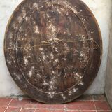 Oval gilded mirror 107x90cm