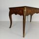 Louis XV style double-sided mahogany and rosewood flat desk