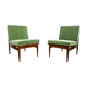 Paire de fauteuils verts du milieu du siècle 1965