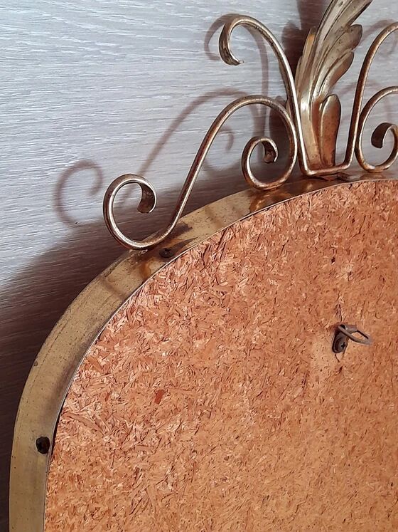 Golden Metal Rearview Mirror
