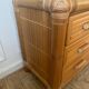 Commode italienne en bambou et rotin