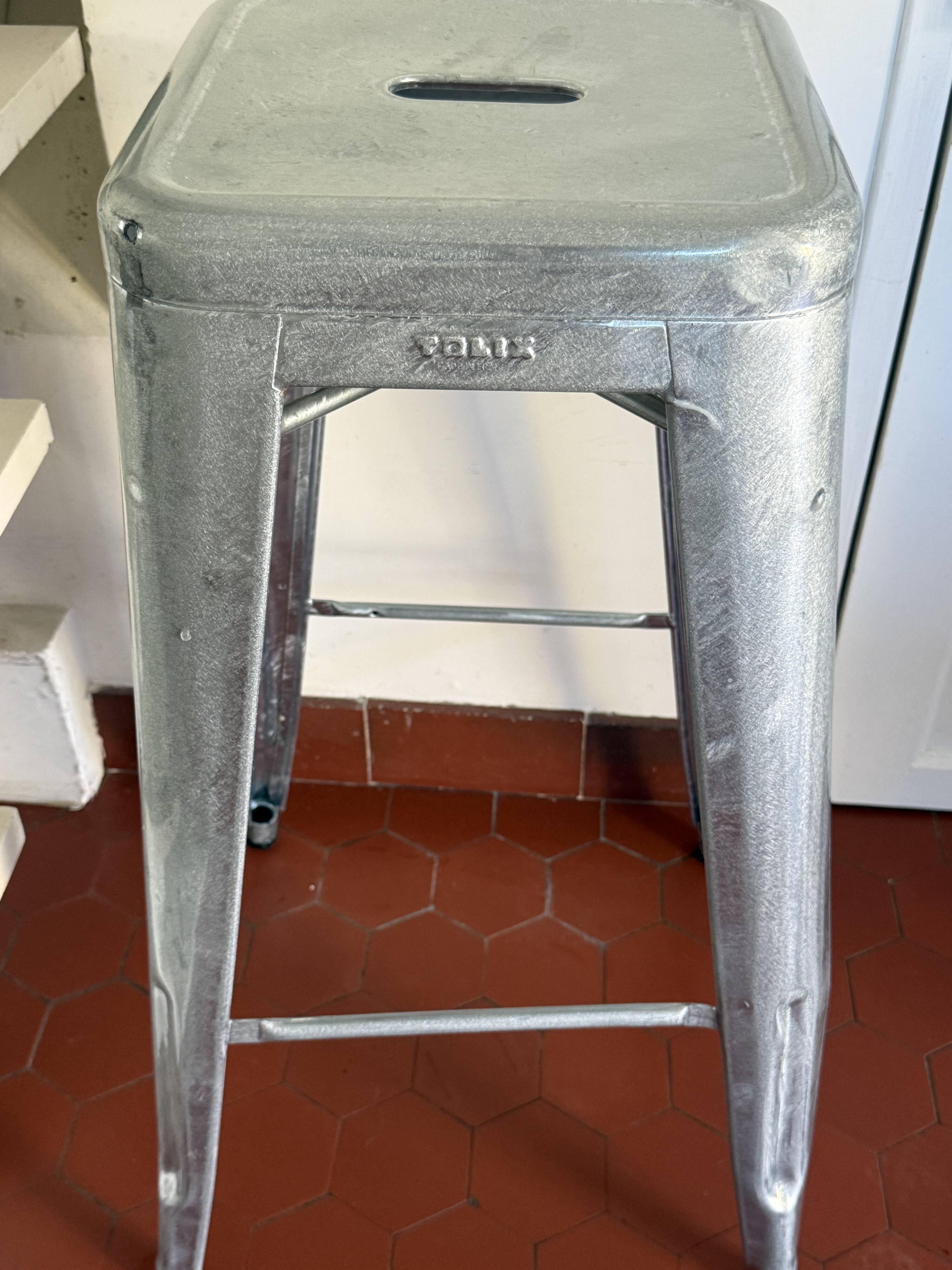 Galvanised Tolix Tabbouleh table height 75 cm original Xavier Pauchard