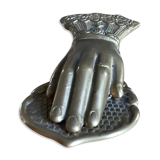 Brass paper press hand shape