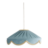 Suspension in a solid floral shape Cosette "mineral blue"