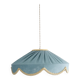 Suspension in a solid floral shape Cosette "mineral blue"