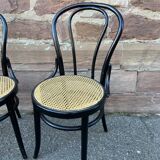 6 chaises bistrot bois courbé Style Fischel Thonet Nr  1980s