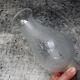Globe ancien  pour lampe à pétrole  tulipe verre gravé