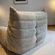 Ligne roset – ensemble togo 4 pièces – velours côtelé beige