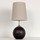 Wooden bedside lamp