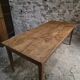 Antique French farmhouse dining table in oak and poplar, 1850–1900