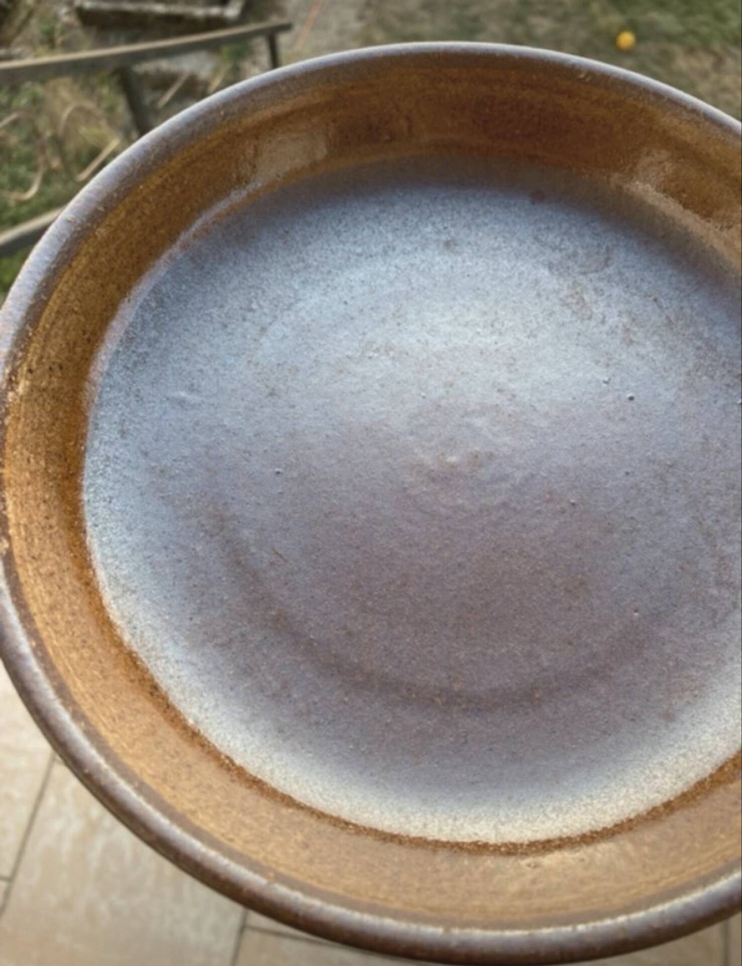 Organic earthenware deep plates from Gré du Marais, France.