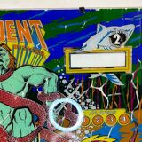 Backglass pinball machine trident stern