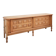 Guillerme and Chambron oak sideboard in light wood in a brutalist style.