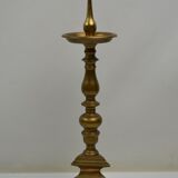 Pair of candle holders candle holder in Bronze XIXth in the taste of the seventeenth
