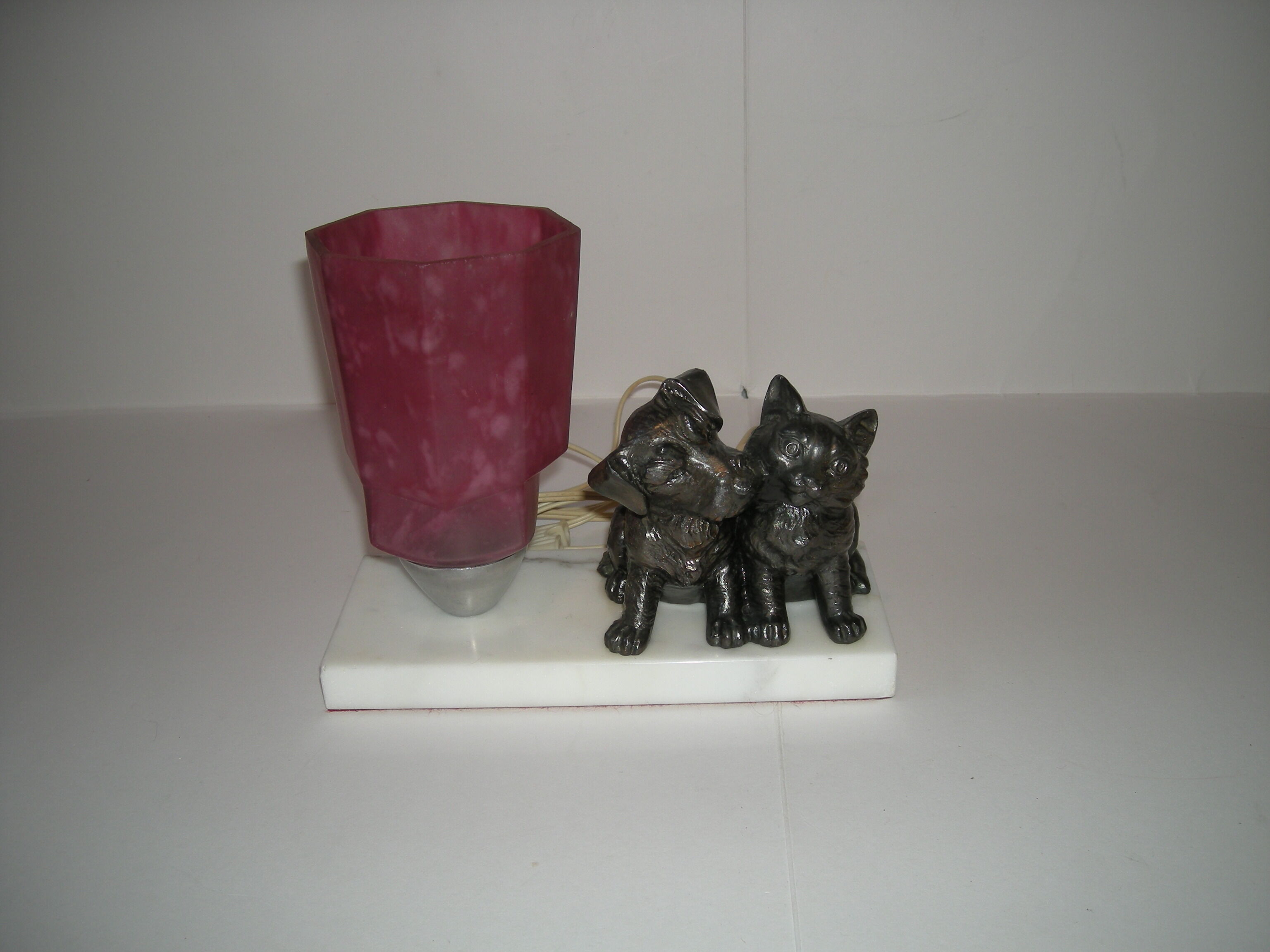 Lamp dog cat from the 40s - 50s