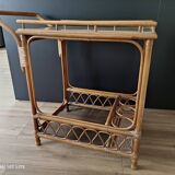 Vintage rattan service