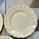 Set de 3 assiettes plates ivoire Digoin Sarreguemines