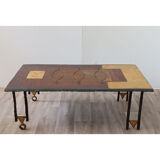 Sculptural coffee table by Jean-Jacques Argueyrolles circa 1990