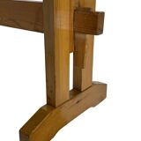 Vintage Scandinavian modern pinewood bench from the 1960's