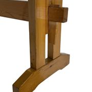 Vintage Scandinavian modern pinewood bench from the 1960's