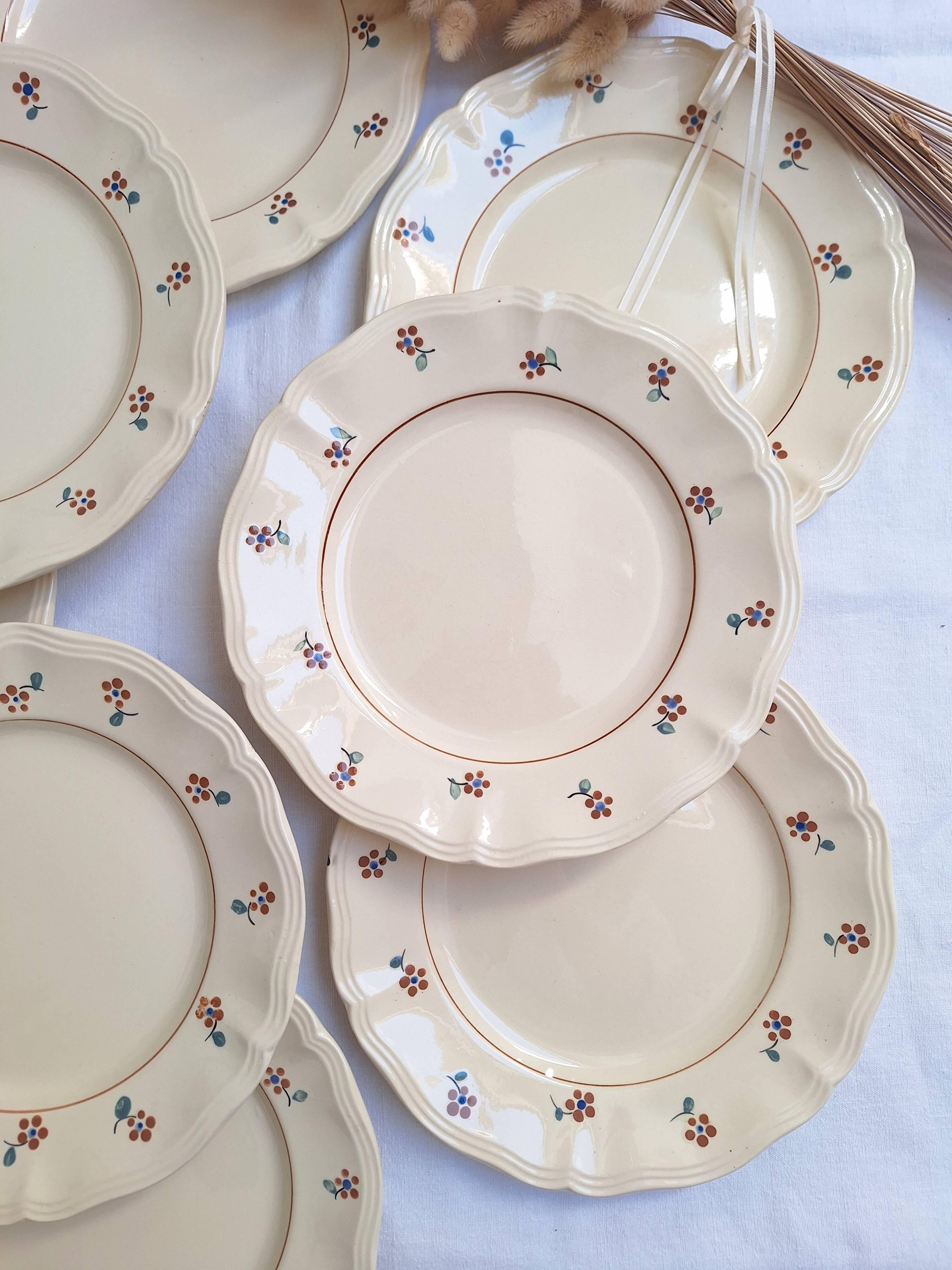 Dessert or starter plates Digoin Sarreguemines