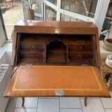 Ancien bureau dos d’âne pente marqueterie