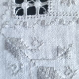 Old linen/cotton and fine embroidery