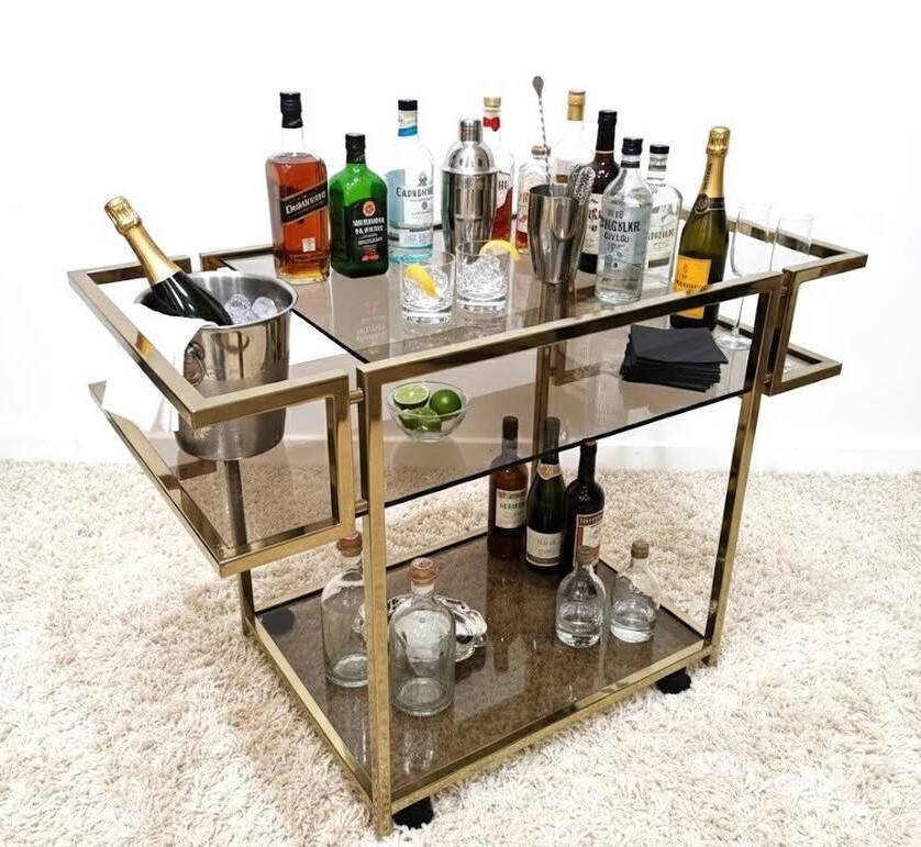 Desserte vintage" Belgo chrome"