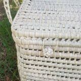 Wicker storage trunk - Palm leaf storage chest