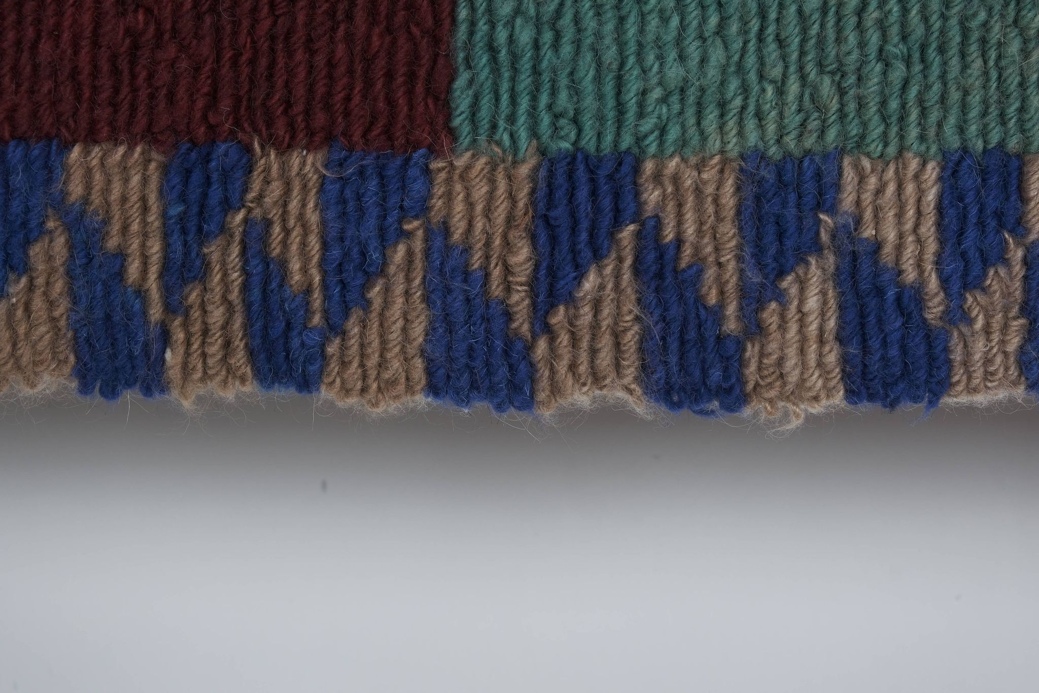 Tapis vintage turc de oushak tissé à la main 124x141 cm